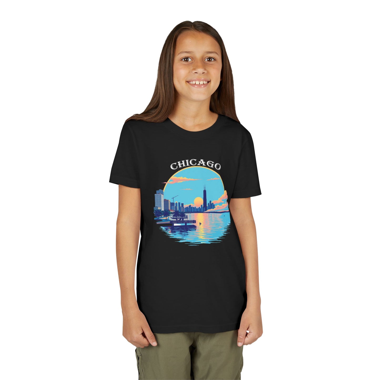 Retro Chicago Unisex Youth Short Sleeve Tee