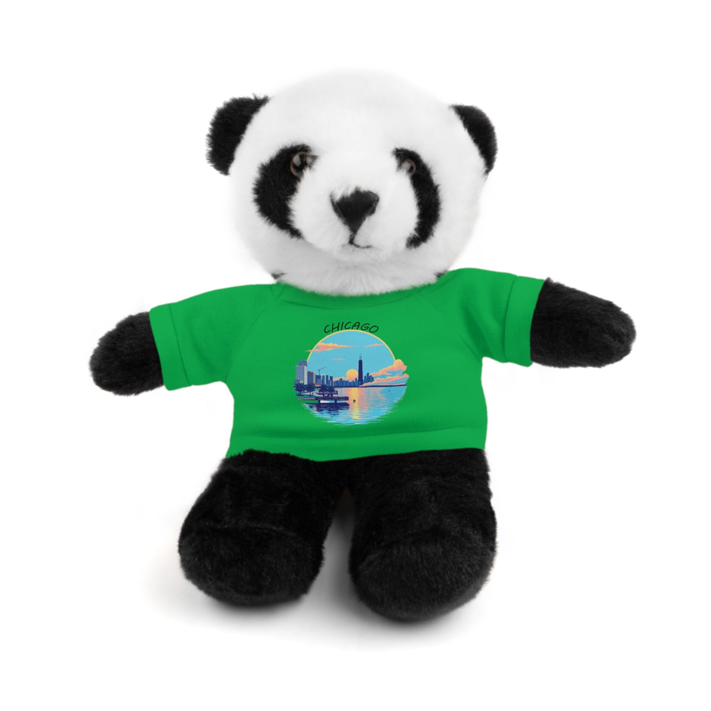 Retro Chicago Sunset Stuffed Animals with Tee