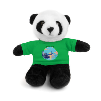 Retro Chicago Sunset Stuffed Animals with Tee