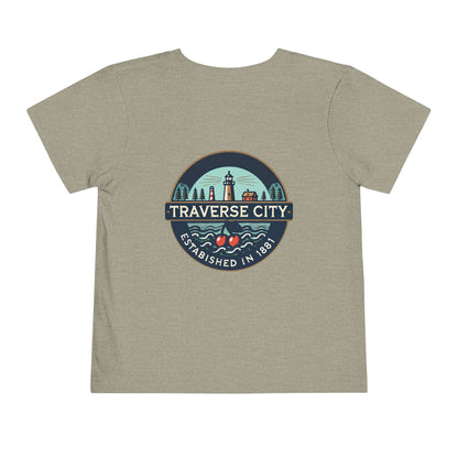 Vintage Traverse City Unisex Toddler Short Sleeve Tee