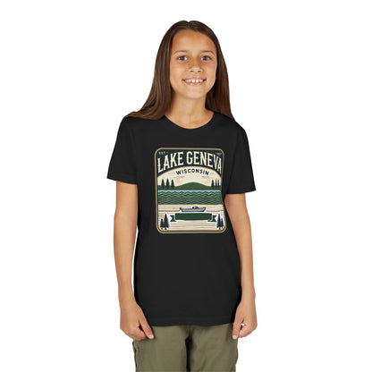 Vintage Lake Geneva Unisex Youth Short Sleeve Tee