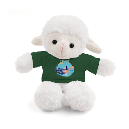 Retro Chicago Sunset Stuffed Animals with Tee
