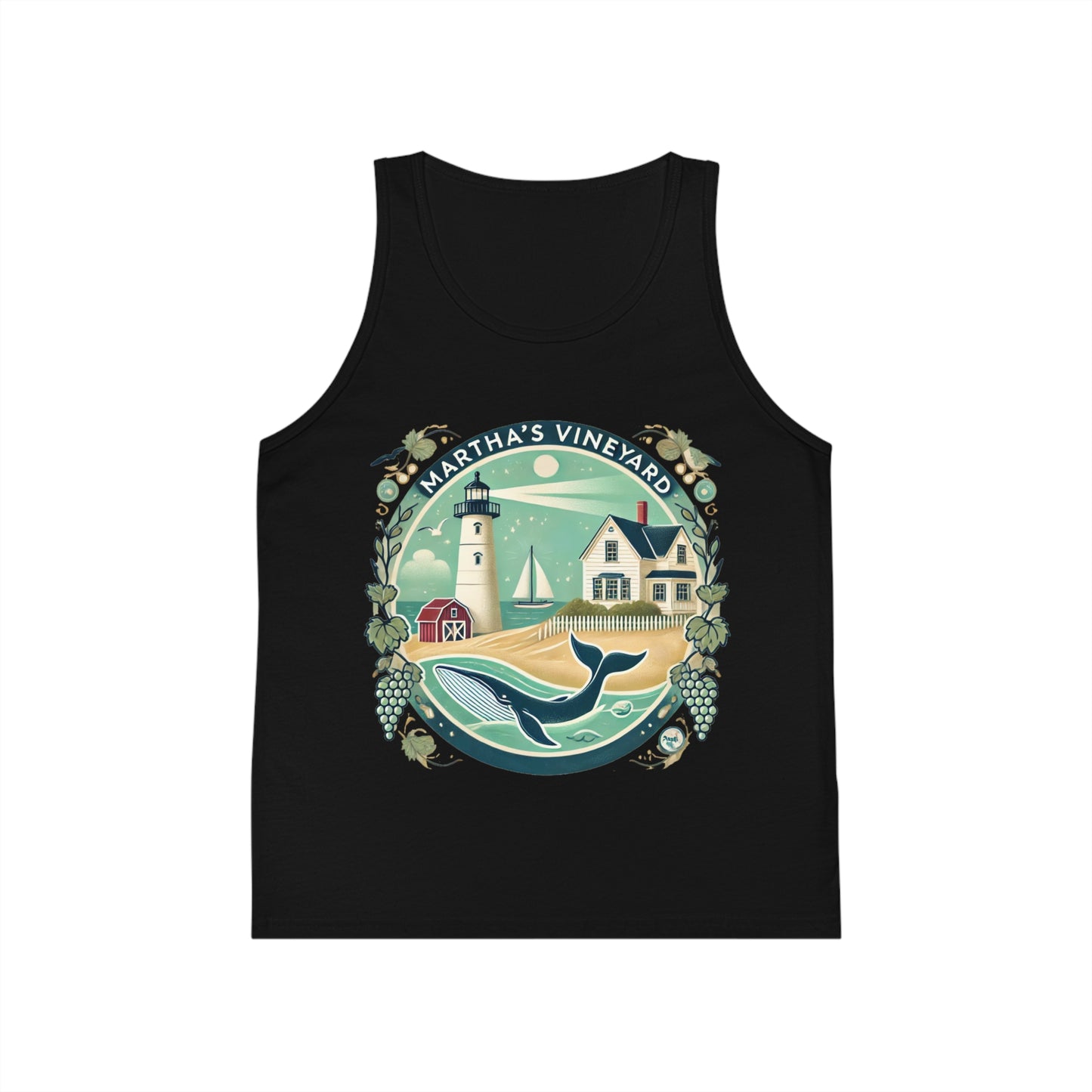 Vintage Martha's Vineyard Unisex Kids Jersey Tank Top