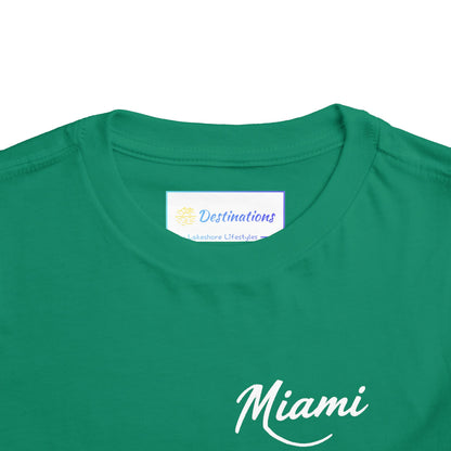 Retro Miami Unisex Toddler Short Sleeve Tee