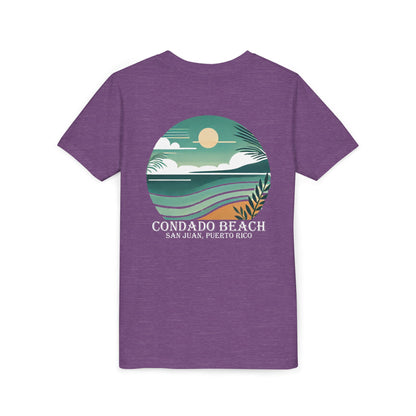 Coastal Vibes Condado Beach Unisex Youth Short Sleeve Tee