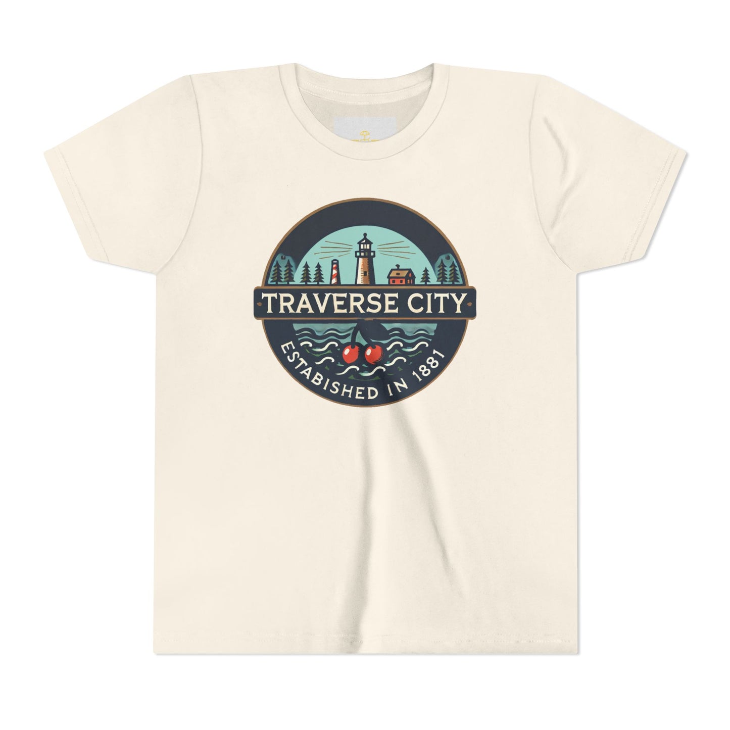 Vintage Traverse City Unisex Youth Short Sleeve Tee