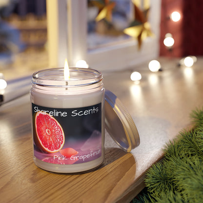 Pink Grapefruit Scented Candle (Soy Wax)