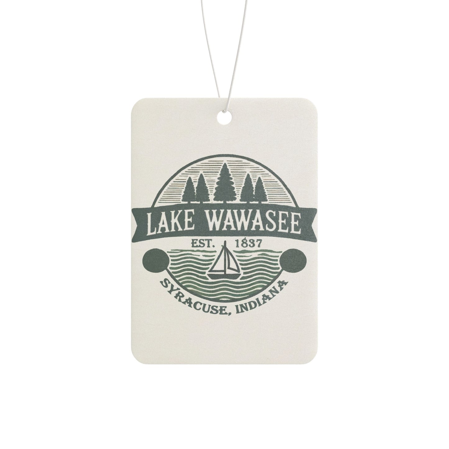 Vintage Lake Wawasee Car Air Freshener