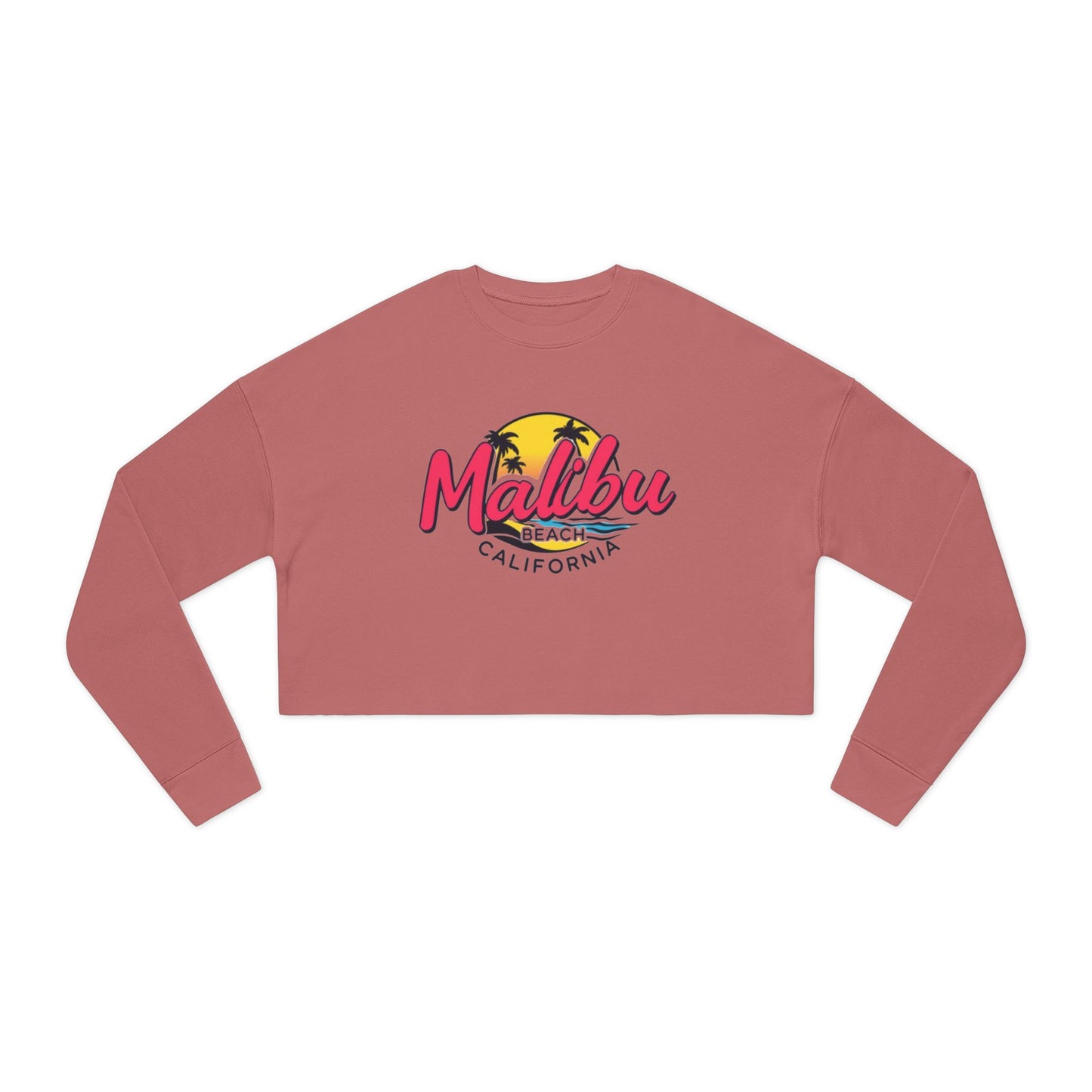 Retro Malibu Women's Cropped Sweatshirt