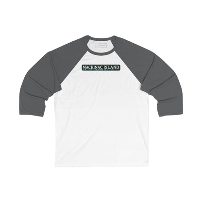 Vintage Mackinac Island Men's 3/4 Sleeve Baseball Tee