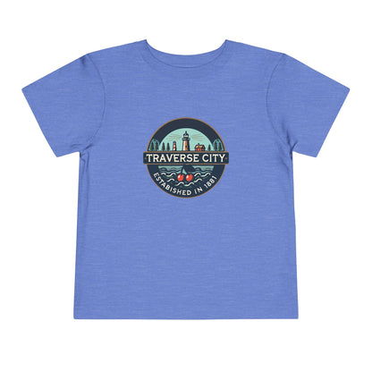 Vintage Traverse City Unisex Toddler Short Sleeve Tee