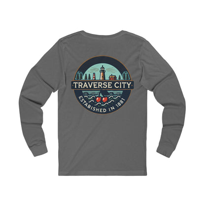 Vintage Traverse City Unisex Jersey Long Sleeve Tee