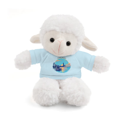 Retro Chicago Sunset Stuffed Animals with Tee