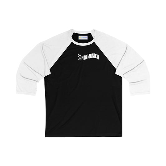 Vibrant Santa Monica Men's 3/4 Sleeve Baseball Tee