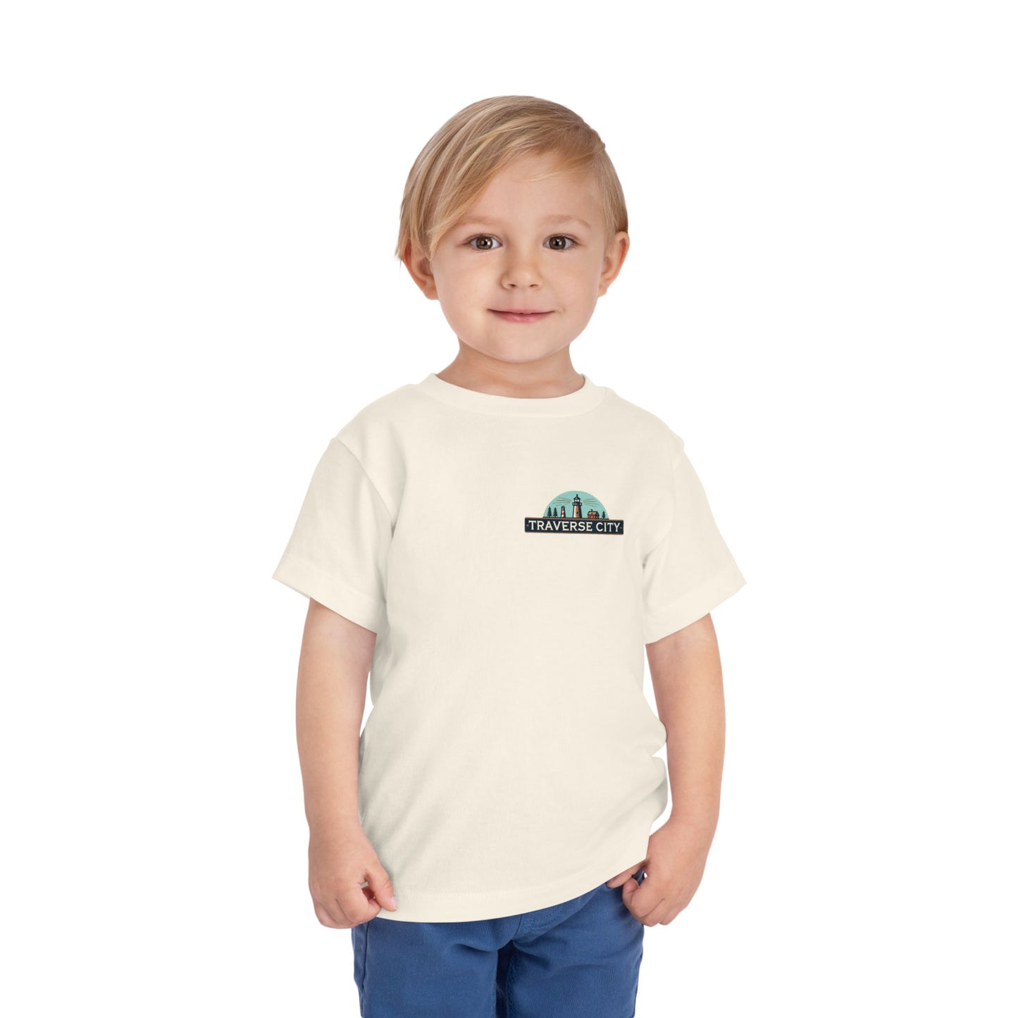 Vintage Traverse City Unisex Toddler Short Sleeve Tee