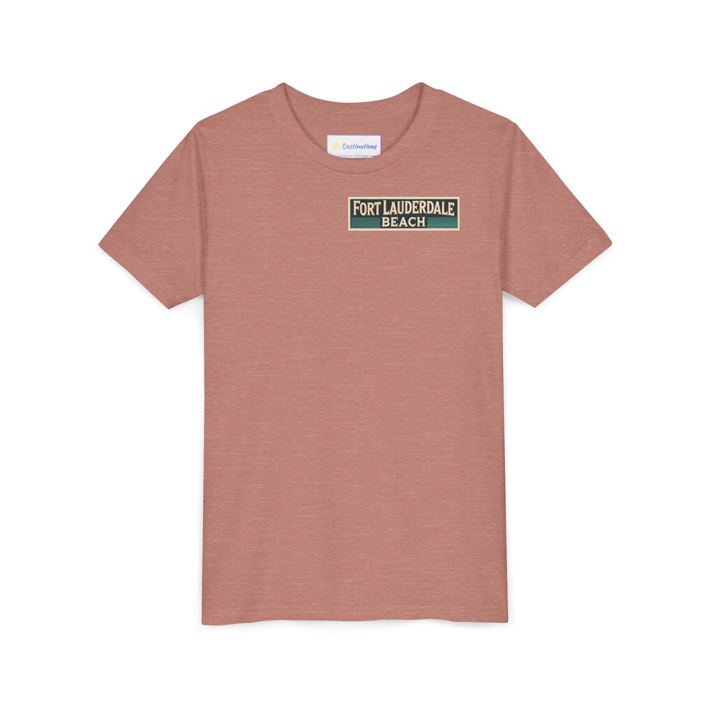 Vintage Fort Lauderdale Unisex Youth Short Sleeve Tee