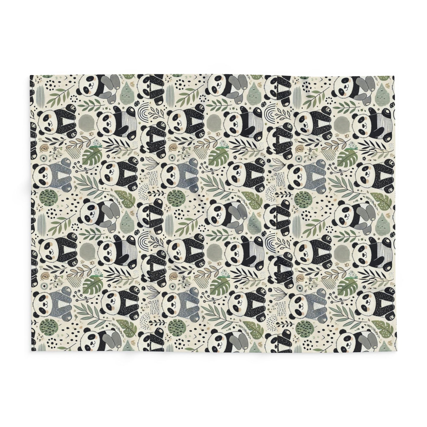 Happy Pandas Arctic Fleece Blanket