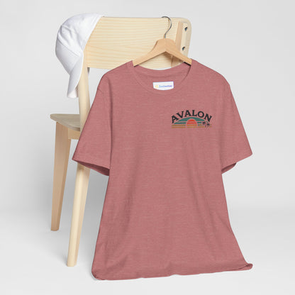 Retro Avalon Sunset Unisex Jersey Tee