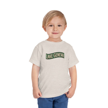 Retro Lake Geneva Unisex Toddler Short Sleeve Tee