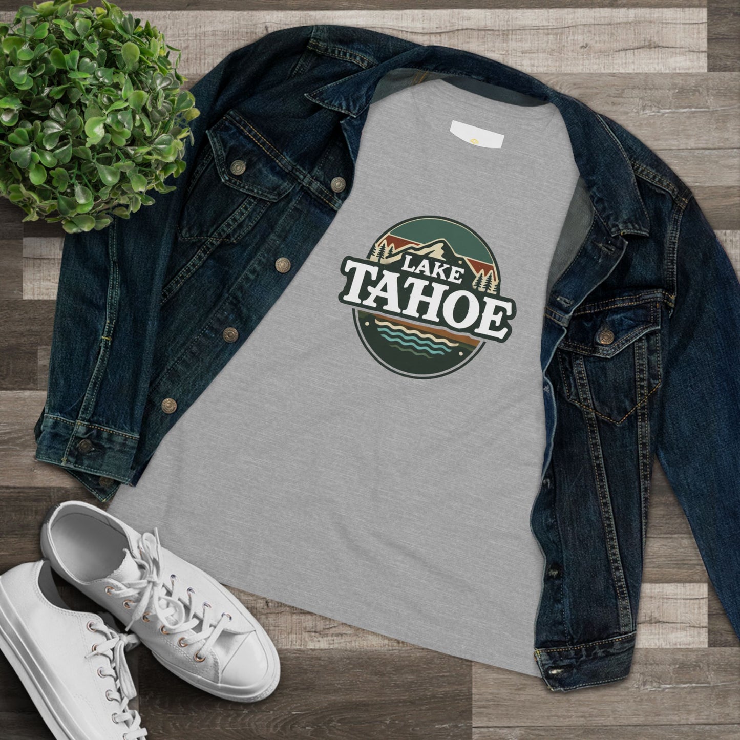 Vintage Lake Tahoe Women's Cotton Tee