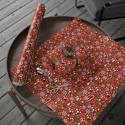 Candy Canes Christmas Wrapping Paper