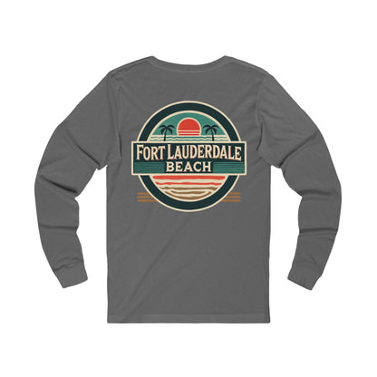 Vintage Fort Lauderdale Unisex Jersey Long Sleeve Tee