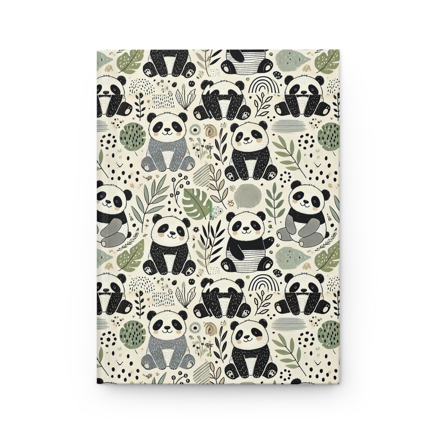 Happy Panda Hardcover Journal Matte