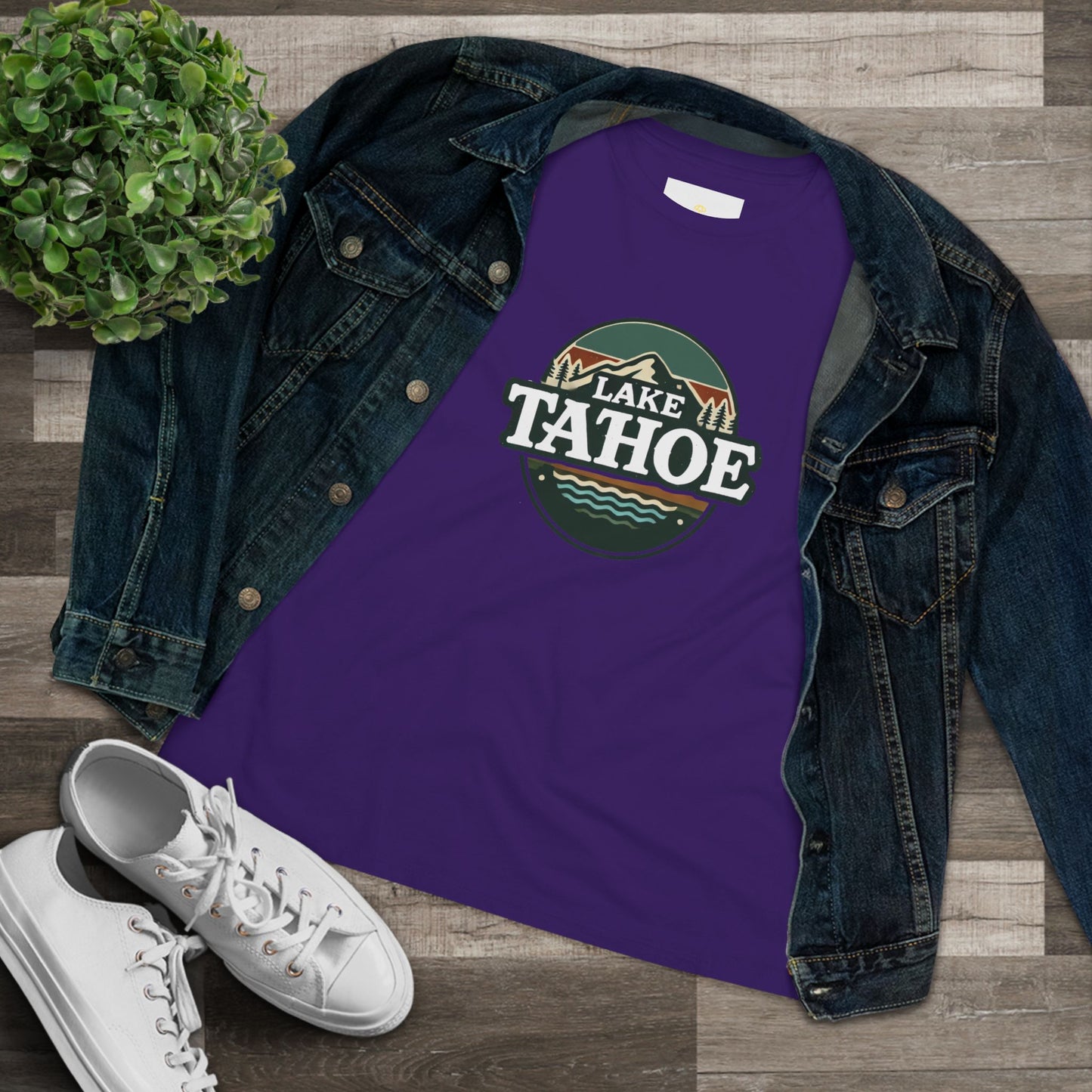 Vintage Lake Tahoe Women's Cotton Tee