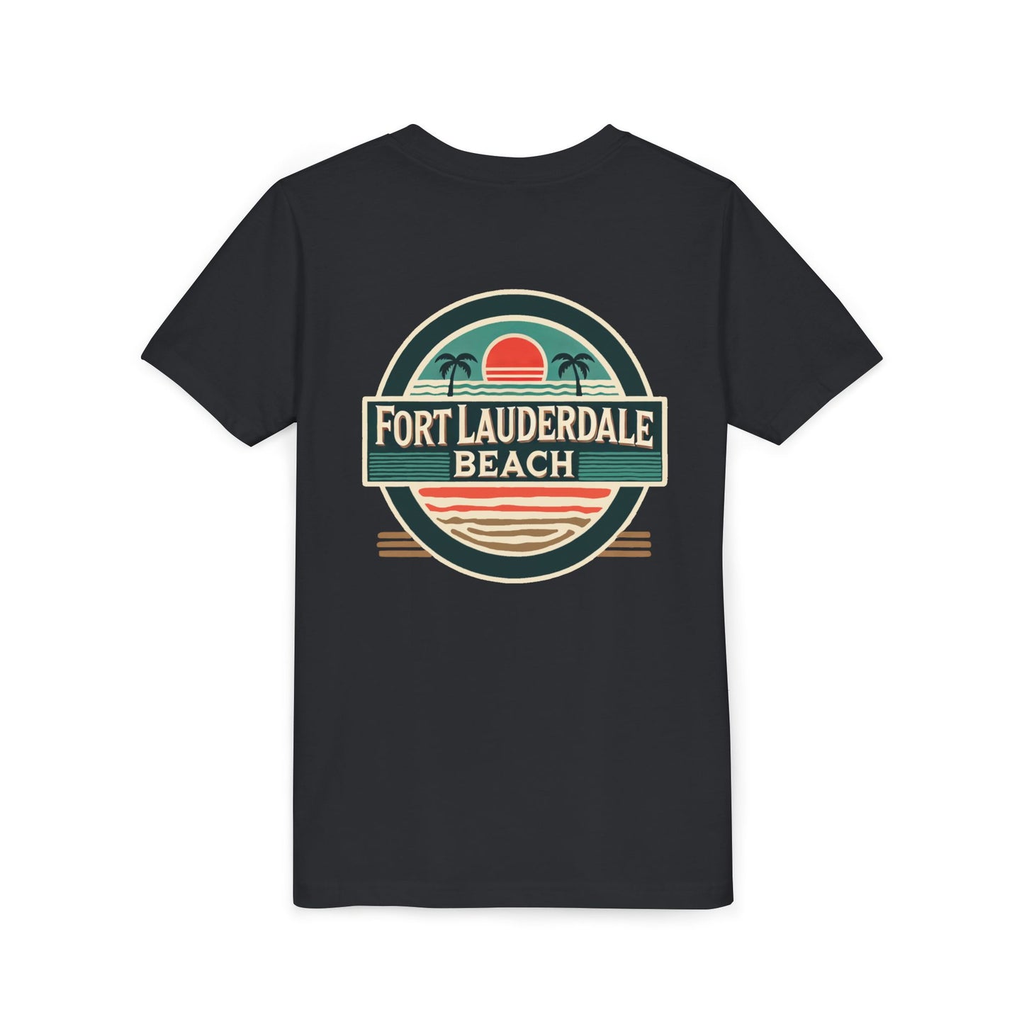 Vintage Fort Lauderdale Unisex Youth Short Sleeve Tee