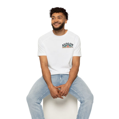 Retro Avalon Sunset Men's Raglan T-Shirt