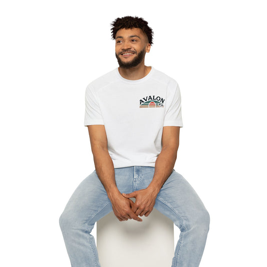 Retro Avalon Sunset Men's Raglan T-Shirt