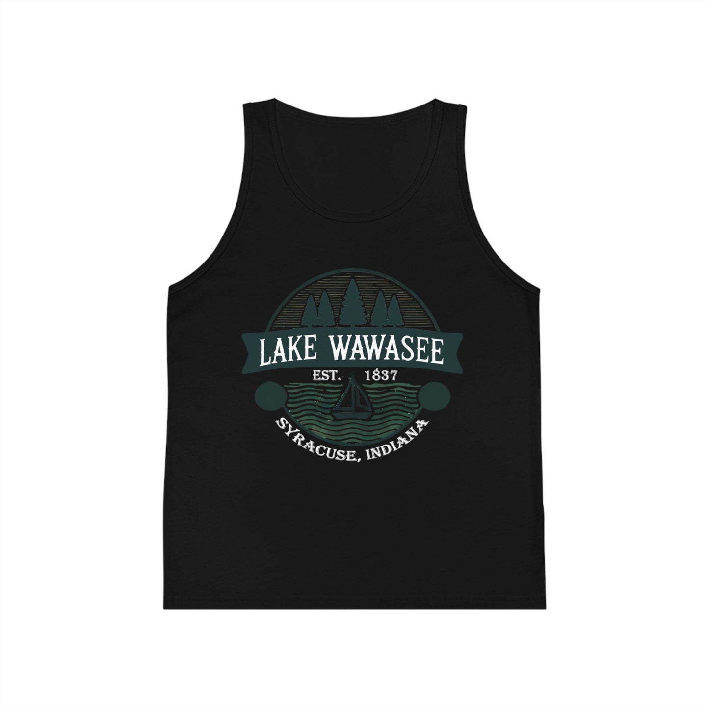 Vintage Lake Wawasee Unisex Kids Jersey Tank Top