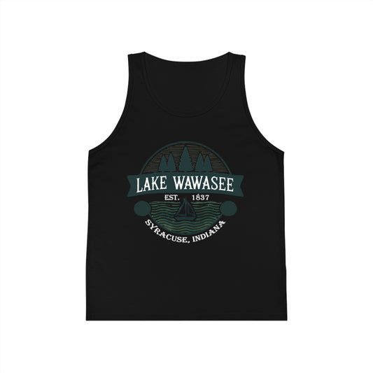 Vintage Lake Wawasee Unisex Kids Jersey Tank Top