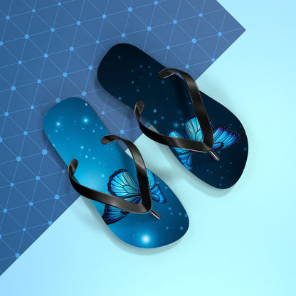 Mystical Butterfly Flip Flops