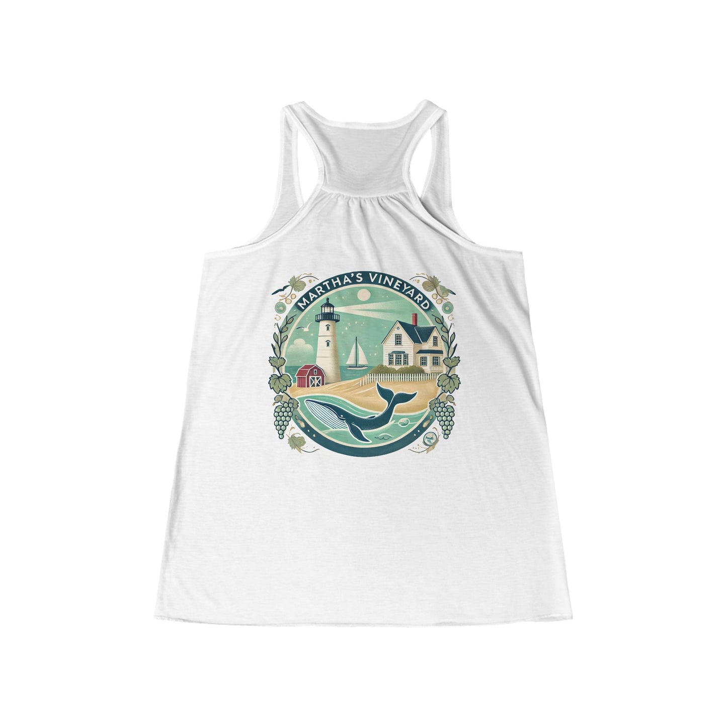 Vintage Martha's Vineyard Women's Flowy Racerback Tank