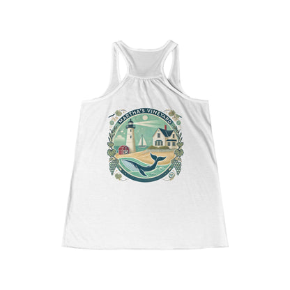 Vintage Martha's Vineyard Women's Flowy Racerback Tank