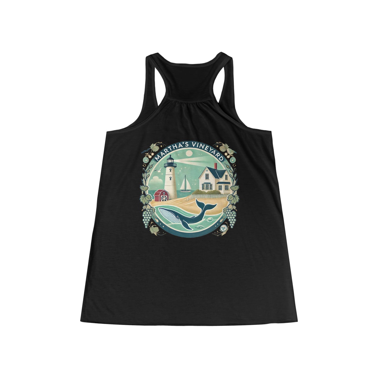 Vintage Martha's Vineyard Women's Flowy Racerback Tank