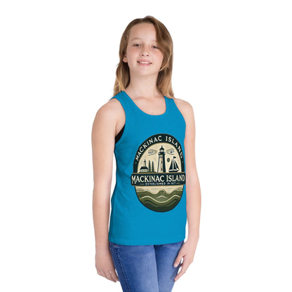 Vintage Mackinac Island Unisex Kids Jersey Tank Top