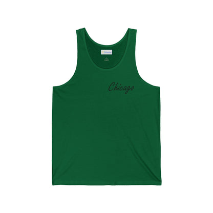 Elegant Chicago Skyline Unisex Jersey Tank