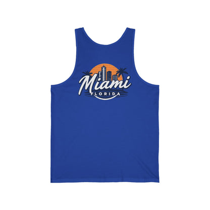 Retro Miami Unisex Jersey Tank