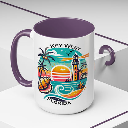 Vibrant Key West Accent Coffee Mug