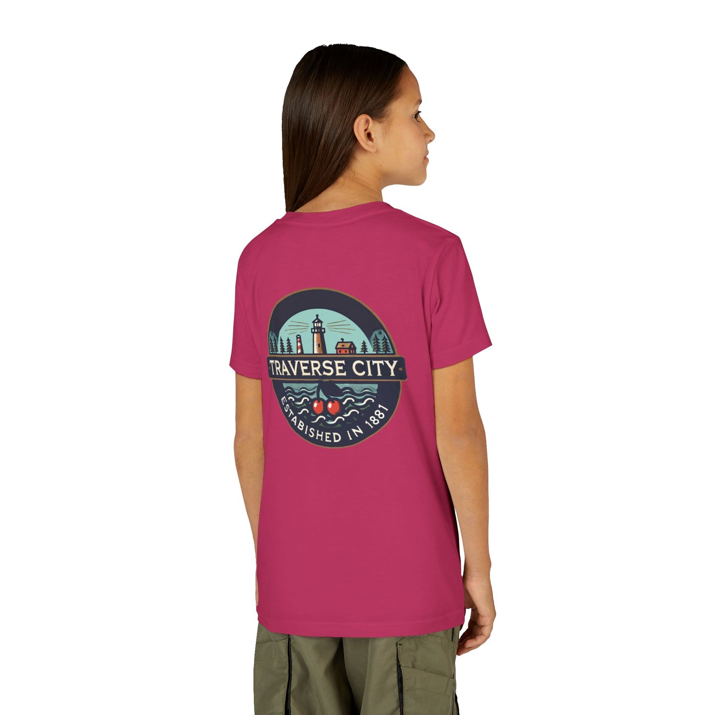 Vintage Traverse City Unisex Youth Short Sleeve Tee