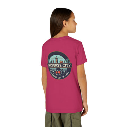 Vintage Traverse City Unisex Youth Short Sleeve Tee