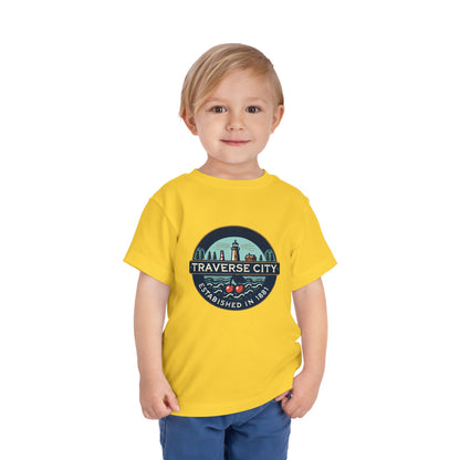 Vintage Traverse City Unisex Toddler Short Sleeve Tee