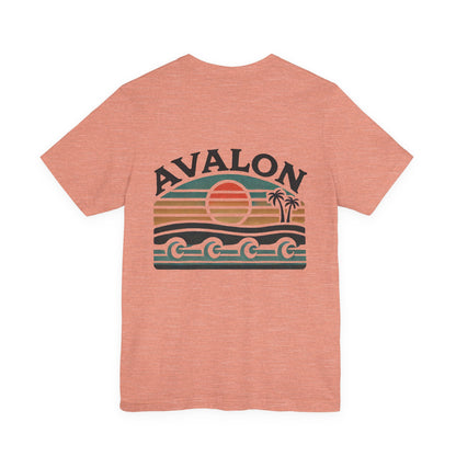 Retro Avalon Sunset Unisex Jersey Tee