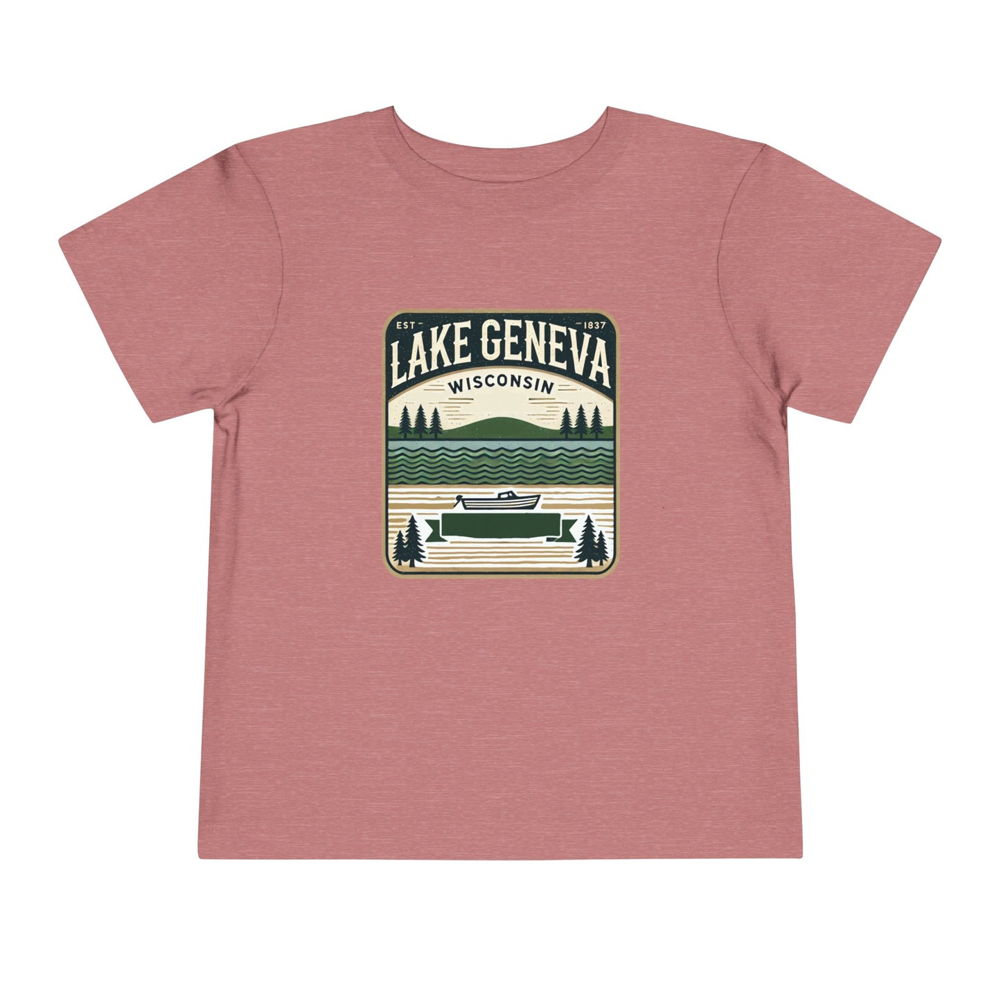 Vintage Lake Geneva Unisex Toddler Short Sleeve Tee