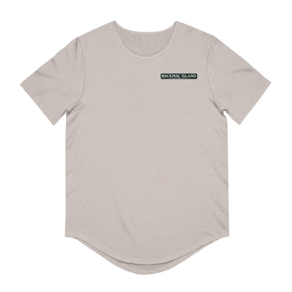 Vintage Mackinac Island Men's Jersey Curved Hem Tee
