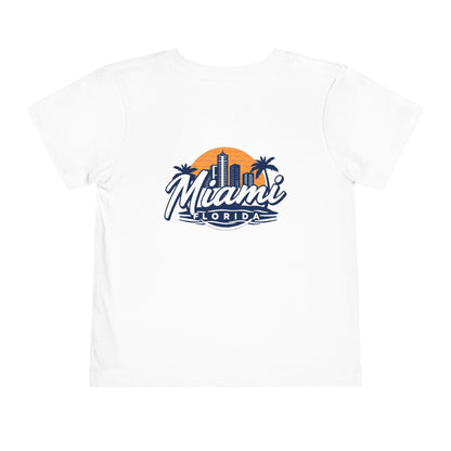 Retro Miami Unisex Toddler Short Sleeve Tee