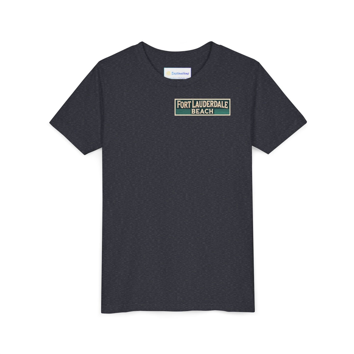 Vintage Fort Lauderdale Unisex Youth Short Sleeve Tee