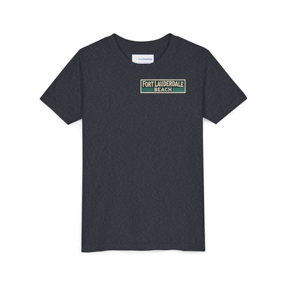 Vintage Fort Lauderdale Unisex Youth Short Sleeve Tee